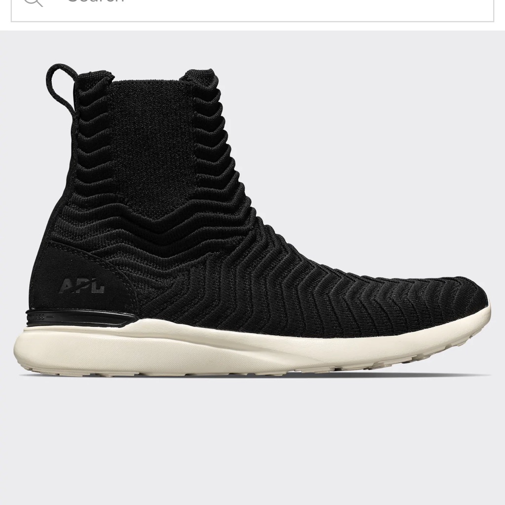 Nib Apl Techloom Chelsea Black Boots Size 7